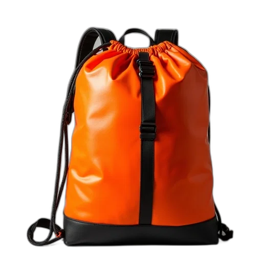 jacket, 3d render, orange, sports transparent PNG cut-out