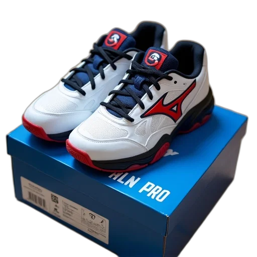 shoes, pair, white, black, tennis, red, blue, accents transparent PNG cut-out