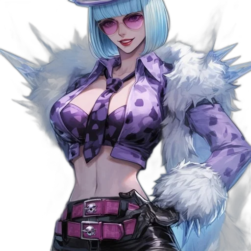 hat, jacket, staff, concept art, fantasy art, comic book art, anime, blue transparent PNG cut-out