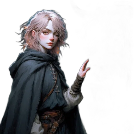 staff, jacket, sword, weapon, concept art, fantasy art, photorealistic, oil painting transparent PNG cut-out