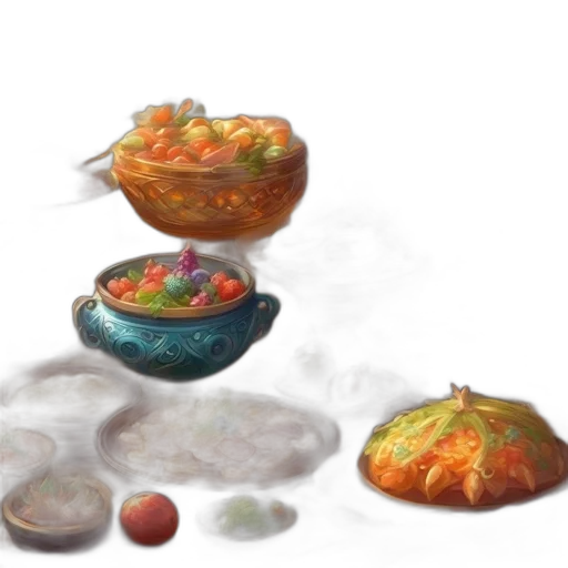 food, jewelry, photorealistic, concept art, oil painting, watercolor, fog, underwater transparent PNG cut-out