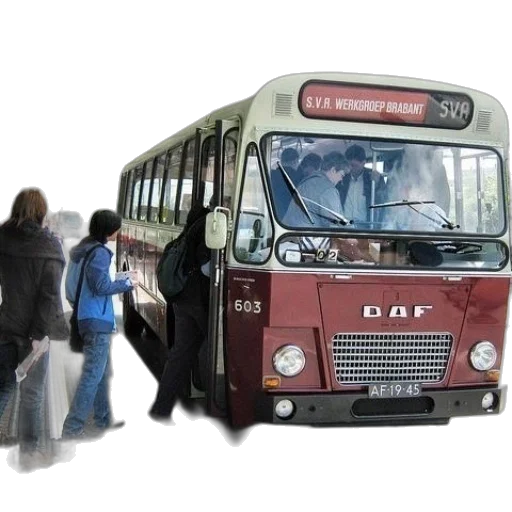 car, photorealistic, concept art, 3d render, city street, red, bus, letters transparent PNG cut-out