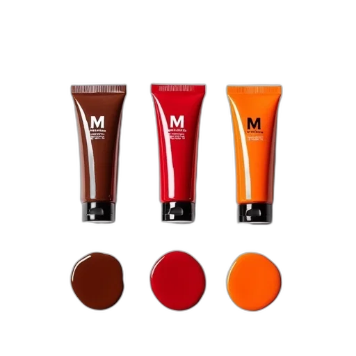 crown, red, colorful, monochrome, dark, three, tubes, hair transparent PNG cut-out