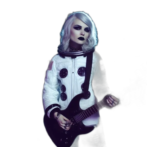 jacket, robot, dress, concept art, pixel art, cyberpunk, fantasy art, outer space transparent PNG cut-out