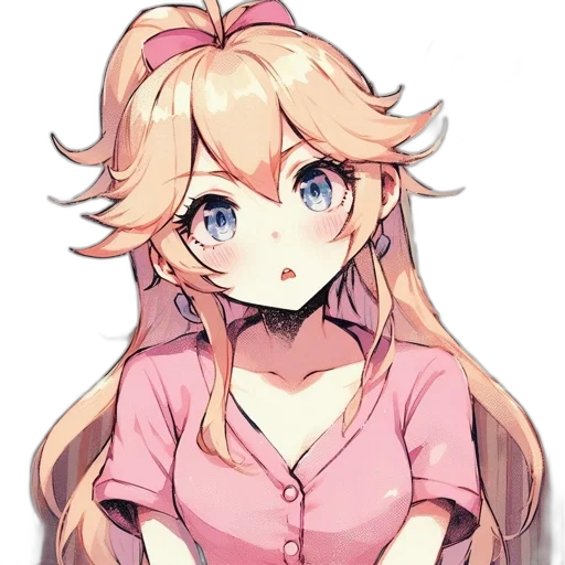 staff, dress, face, flower, anime, pixel art, cartoon, concept art transparent PNG cut-out