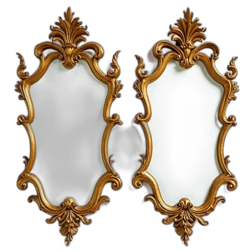 jewelry, crown, face, furniture, 3d render, photorealistic, pair, ornate transparent PNG cut-out
