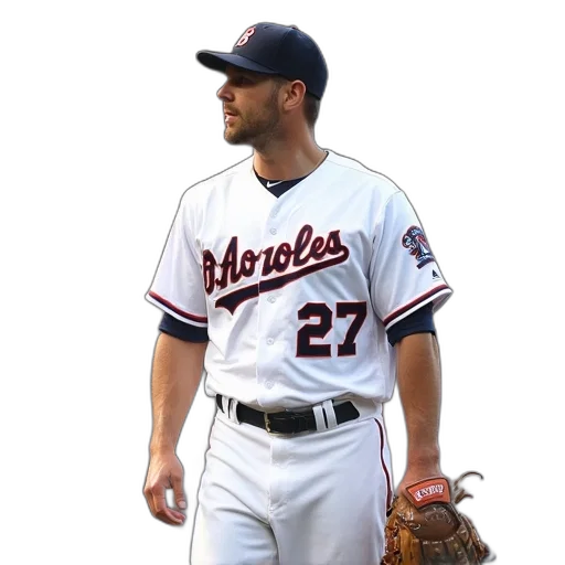 animal, staff, baseball, player, white, uniform, number, front transparent PNG cut-out