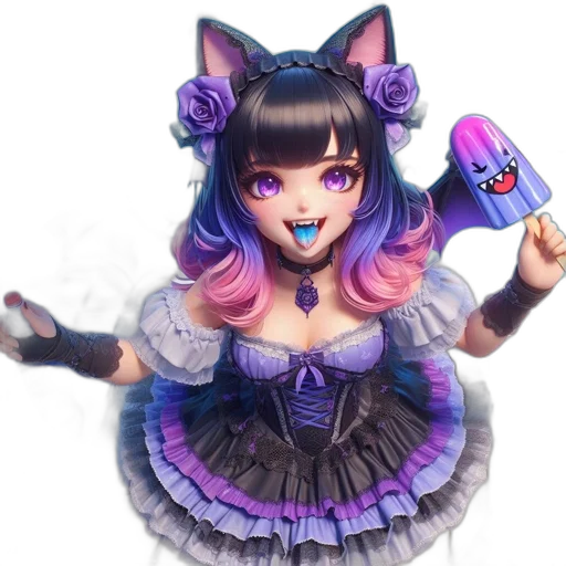 dress, staff, creature, fantasy art, anime, pixel art, concept art, animated transparent PNG cut-out
