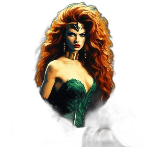 mask, fantasy art, comic book art, photorealistic, concept art, fire, inside, luxurious transparent PNG cut-out