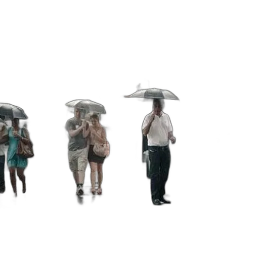 umbrella, dress, staff, concept art, 3d render, rain, underwater, city street transparent PNG cut-out