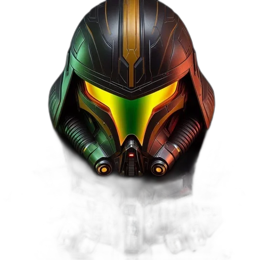 mask, robot, face, concept art, fantasy art, cyberpunk, comic book art, advanced transparent PNG cut-out