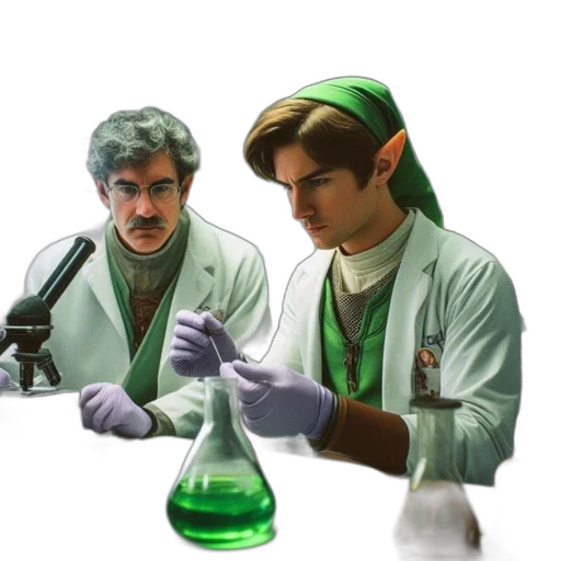 bottle, staff, concept art, photorealistic, underwater, green, two, individuals transparent PNG cut-out