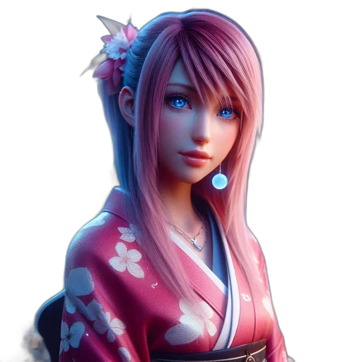 face, staff, fantasy art, 3d render, concept art, photorealistic, pastel, blue transparent PNG cut-out