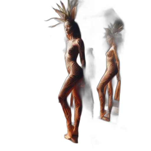 hair, dress, creature, 3d render, concept art, photorealistic, fantasy art, fire transparent PNG cut-out