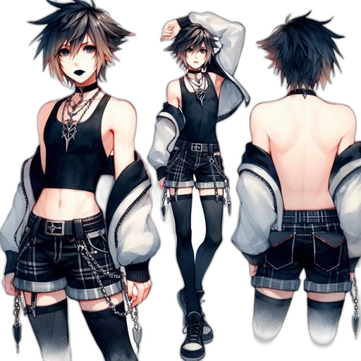 jacket, concept art, anime, cyberpunk, pixel art, monochrome, dark, neon transparent PNG cut-out