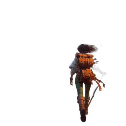 staff, creature, robot, weapon, concept art, pixel art, 3d render, fantasy art transparent PNG cut-out