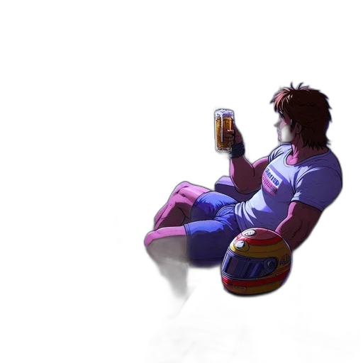 bottle, robot, jacket, furniture, vaporwave, concept art, pixel art, cyberpunk transparent PNG cut-out