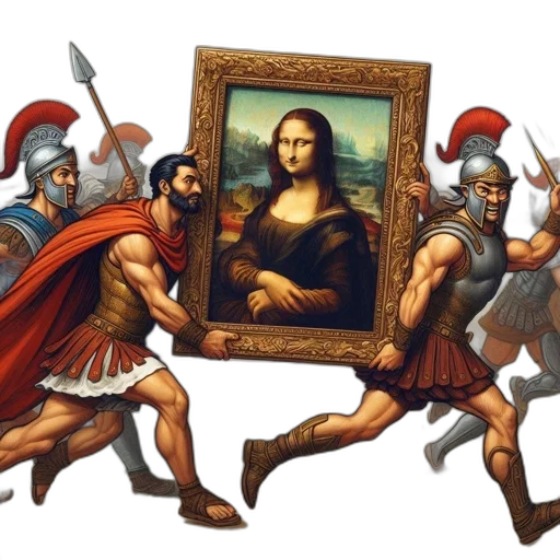 sword, fantasy art, concept art, comic book art, oil painting, fire, roman, soldiers transparent PNG cut-out