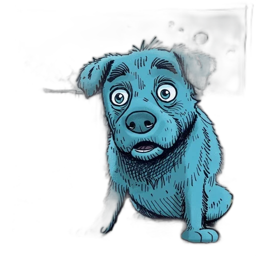 animal, creature, staff, concept art, 3d render, cartoon, photorealistic, blue transparent PNG cut-out