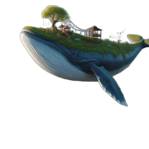 umbrella, creature, hat, animal, concept art, 3d render, photorealistic, fantasy art transparent PNG cut-out
