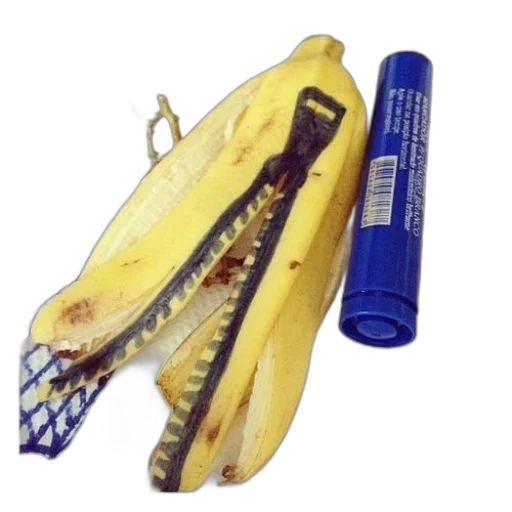 weapon, food, staff, animal, photorealistic, banana, peel, zipper transparent PNG cut-out