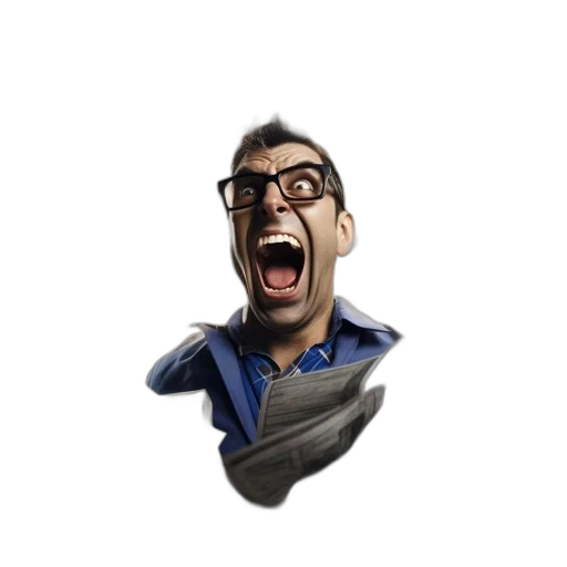 staff, face, creature, animal, 3d render, concept art, cartoon, photorealistic transparent PNG cut-out