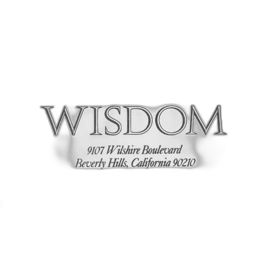 black, white, image, featuring, word, wisdom, large, elegant transparent PNG cut-out