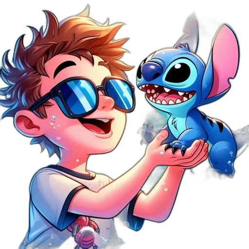 staff, cartoon, concept art, comic book art, pixel art, blue, young, boy transparent PNG cut-out