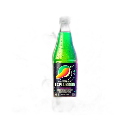 bottle, weapon, food, dragon, 3d render, vaporwave, photorealistic, pixel art transparent PNG cut-out