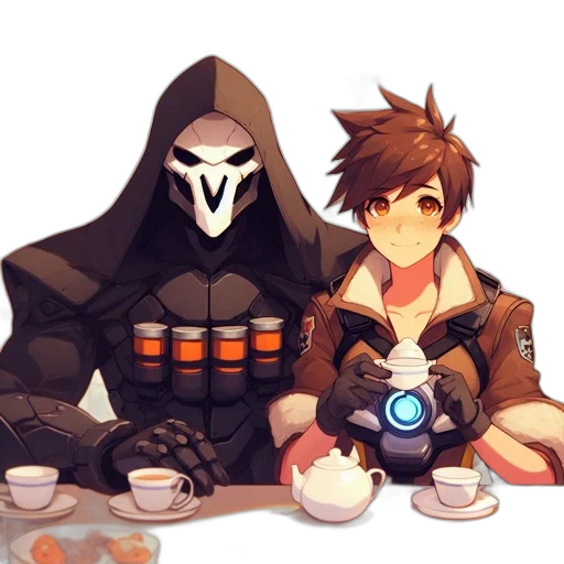 mask, weapon, robot, jacket, pixel art, concept art, anime, cyberpunk transparent PNG cut-out