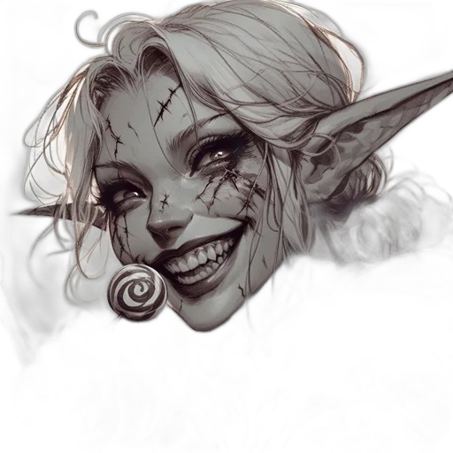 face, mask, staff, fantasy art, concept art, pencil sketch, photorealistic, female transparent PNG cut-out