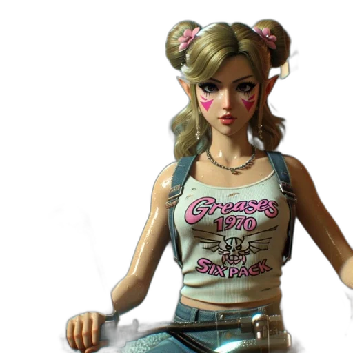 concept art, 3d render, comic book art, photorealistic, stylized, figure, stands, amidst transparent PNG cut-out