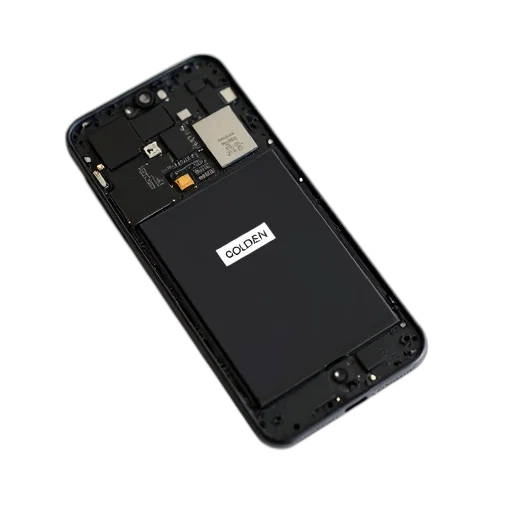 smartphone, black, screen, lying, white, surface, phone, open transparent PNG cut-out