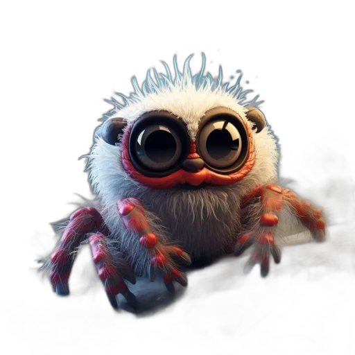 creature, animal, staff, concept art, 3d render, fantasy art, pixel art, anthropomorphic transparent PNG cut-out