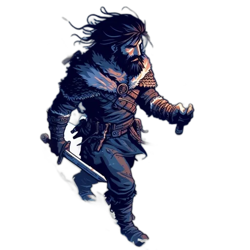 sword, dragon, fantasy art, concept art, pixel art, comic book art, blue, dark transparent PNG cut-out