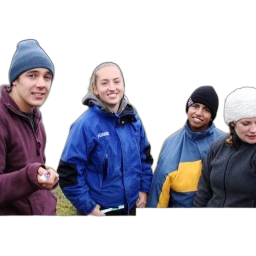 staff, group, four, people transparent PNG cut-out