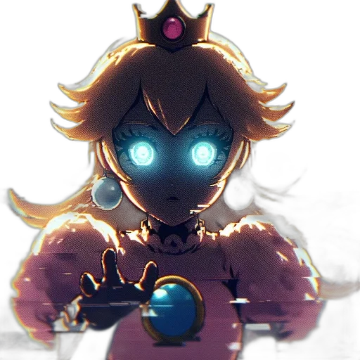 crown, robot, staff, jewelry, concept art, pixel art, fantasy art, anime transparent PNG cut-out