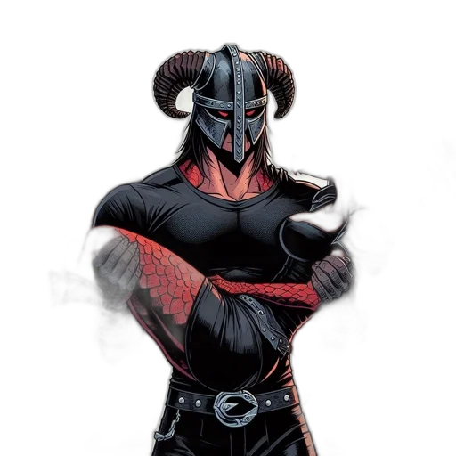 mask, animal, comic book art, concept art, fantasy art, 3d render, dark, male transparent PNG cut-out