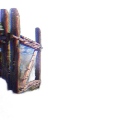 robot, weapon, furniture, crown, 3d render, vaporwave, cyberpunk, concept art transparent PNG cut-out