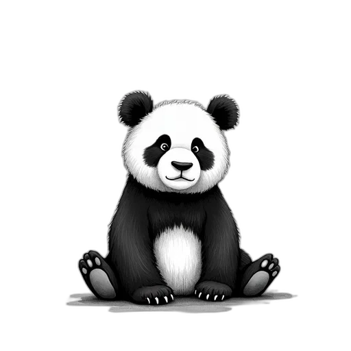 animal, creature, staff, photorealistic, concept art, 3d render, cartoon, monochrome transparent PNG cut-out