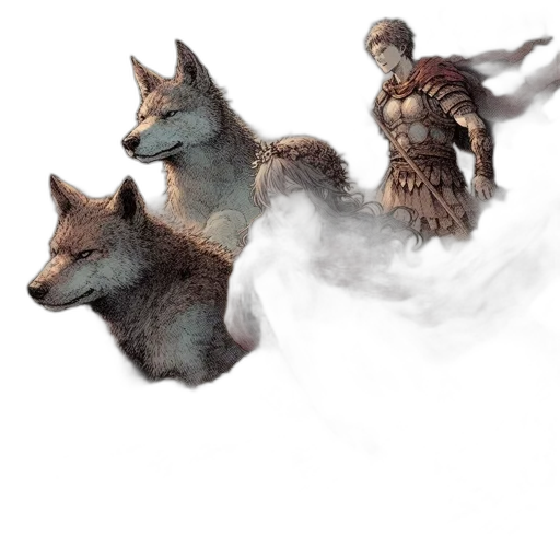 animal, dragon, creature, fantasy art, concept art, watercolor, photorealistic, fog transparent PNG cut-out