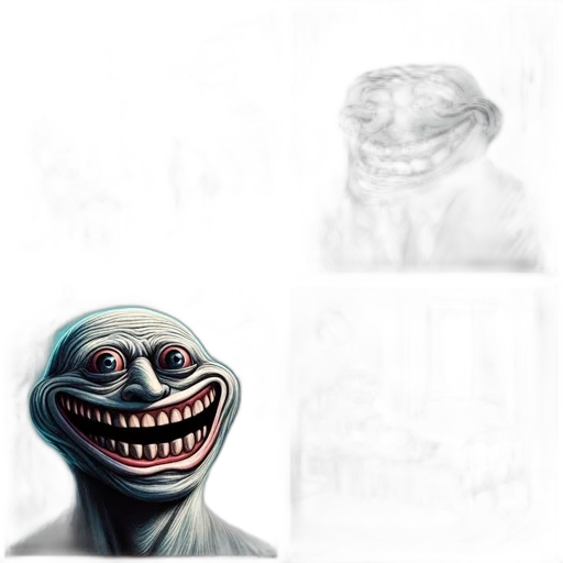 creature, mask, face, robot, concept art, photorealistic, comic book art, 3d render transparent PNG cut-out