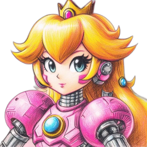 crown, robot, weapon, watercolor, concept art, pixel art, anime, illustration transparent PNG cut-out