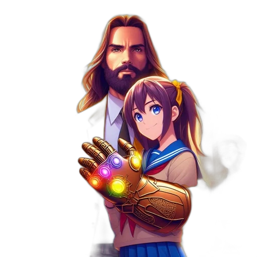 weapon, comic book art, pixel art, anime, concept art, outer space, fire, man transparent PNG cut-out