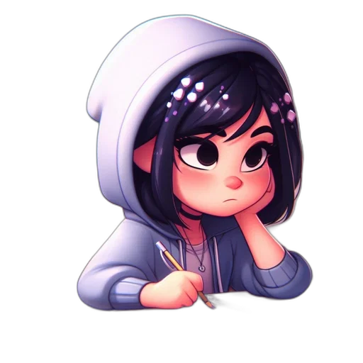 face, jacket, pixel art, anime, cartoon, concept art, pastel, young transparent PNG cut-out