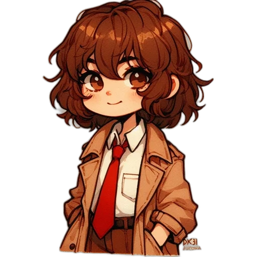 jacket, staff, hair, creature, anime, pixel art, cartoon, concept art transparent PNG cut-out