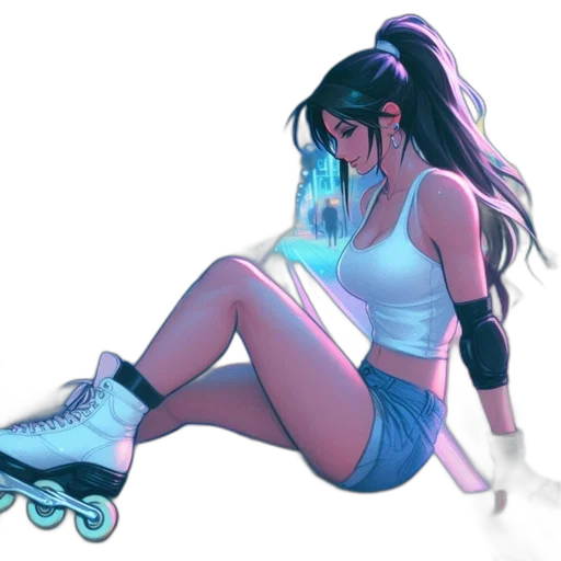 shoes, vaporwave, concept art, cyberpunk, anime, neon lights, pastel, neon transparent PNG cut-out