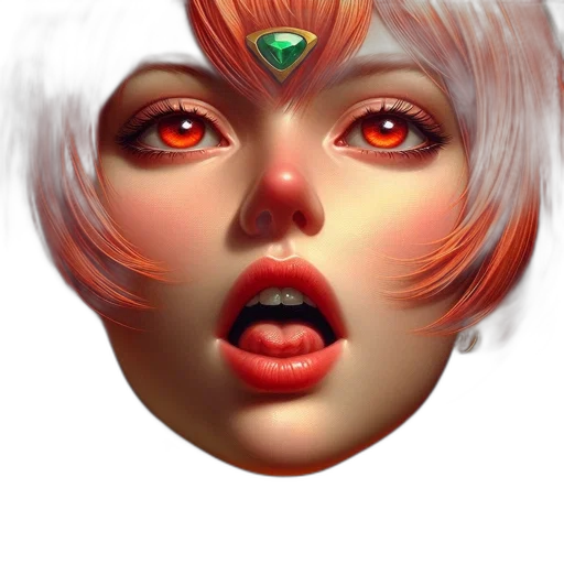 face, mask, crown, creature, photorealistic, fantasy art, 3d render, concept art transparent PNG cut-out