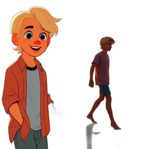jacket, creature, concept art, cartoon, comic book art, 3d render, neon lights, fog transparent PNG cut-out