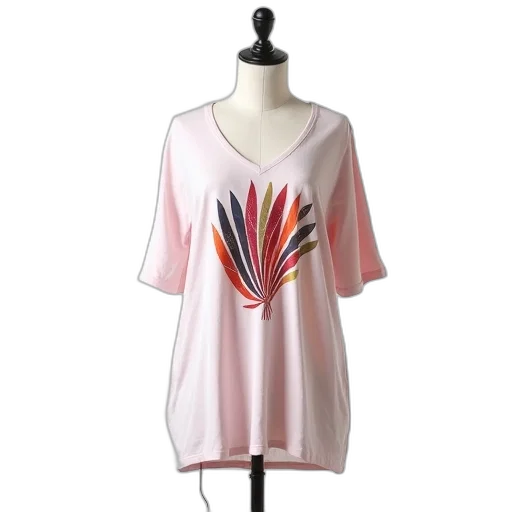 dress, staff, mannequin, wearing, white, pink, top, colorful transparent PNG cut-out